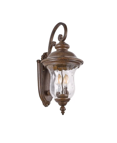 Busdays 22 Inch H Vintage Outdoor Wall Lantern Weatherproof Exterior Sconce Light with Clear Glass Shade Waterproof Wall Mount Fixture