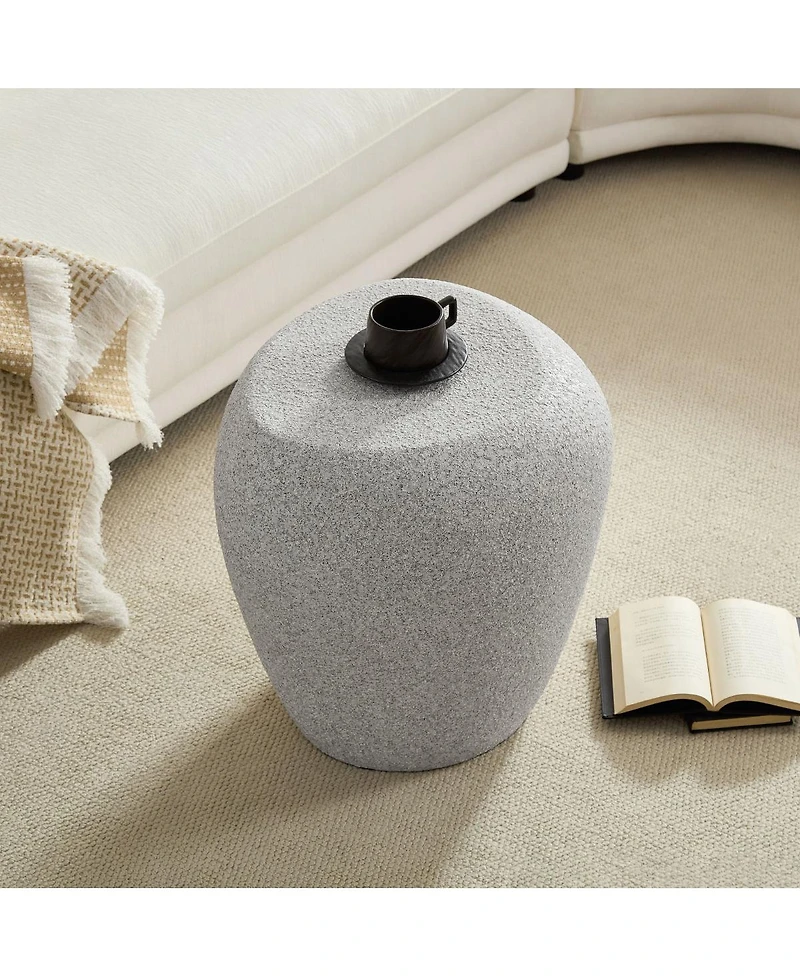 Streamdale Furniture Irregular Fiberglass Side Table