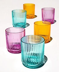 Abode Homewares Mesa Acrylic Drinking Glasses, Set of 6