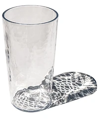 Abode Homewares Hammered Rustic Acrylic Drinking Glasses