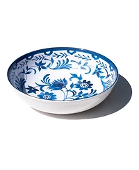 Abode Homewares Medallion Flower 11.9" Melamine Serving Bowl