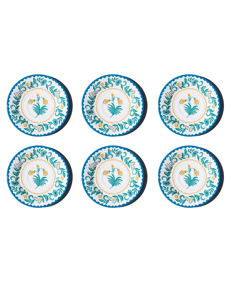 Abode Homewares Montelupo NewWave Melamine Salad Plates, Set of 6