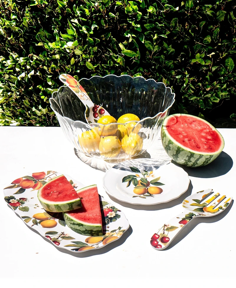 Abode Homewares Fruitstand Melamine Serving Utensils, Set of 2
