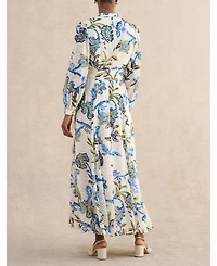 Hobbs London Women's Shanice Belted Maxi Shirt Dress