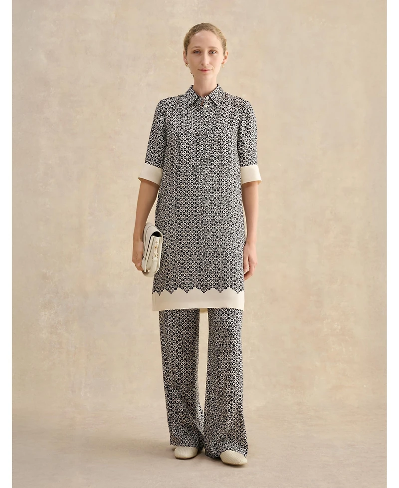 Hobbs London Women's Marciella 3/4 Sleeve Printed Mini Dress