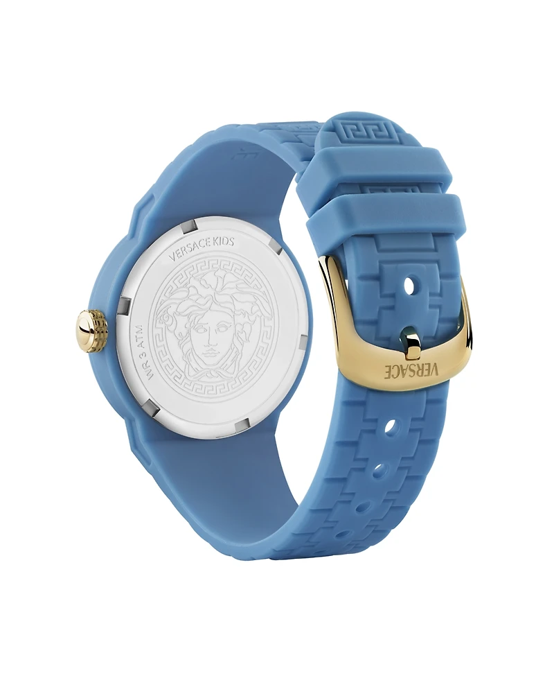 Versace Kid's V-Pop Blue Silicone Strap Watch 34mm