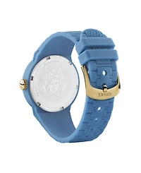Versace Kid's V-Pop Blue Silicone Strap Watch 34mm