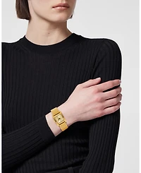 Versace Women's Mosaic Ip Yellow Gold Stainless Steel Strap Watch 22x22mm