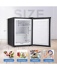 Cowsar 2.1 Cubic.feet Upright Freezer with Reversible Door and Thermostat