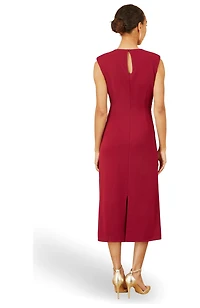 Yumi Women's Buckle Detail Ruched Dress