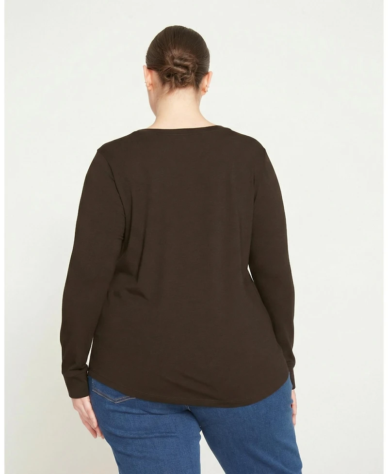 Universal Standard Women's Plus Long Sleeve Tee