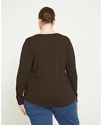Universal Standard Women's Plus Long Sleeve Tee