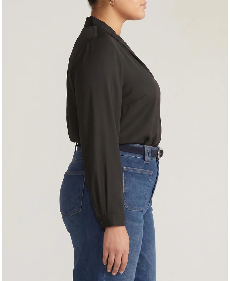 Universal Standard Plus Georgette Satin Cambria Blouse