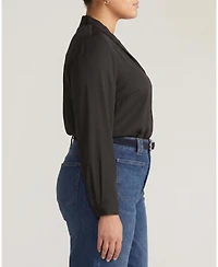 Universal Standard Plus Georgette Satin Cambria Blouse