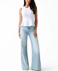 Guess Women's Jen Cutout Crewneck Sweater Top