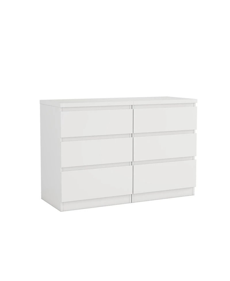 Streamdale Furniture 2 pieces 19.7 inches 3-Drawer Nightstand Set