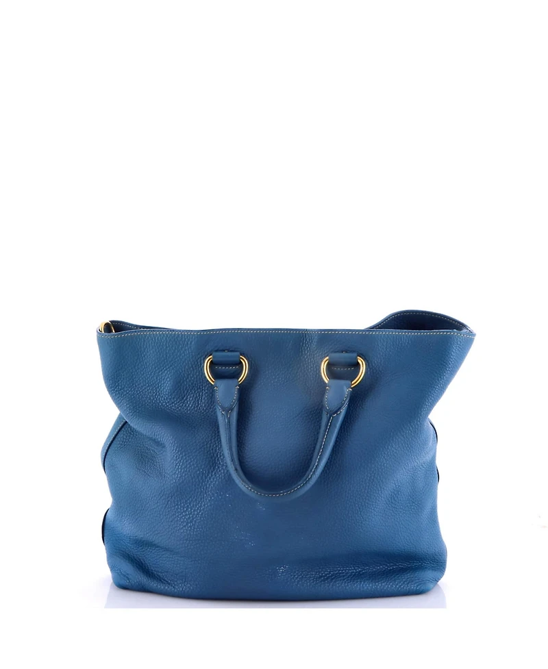 Pre-Owned Prada Large Convertible Shopper Tote Vitello Daino