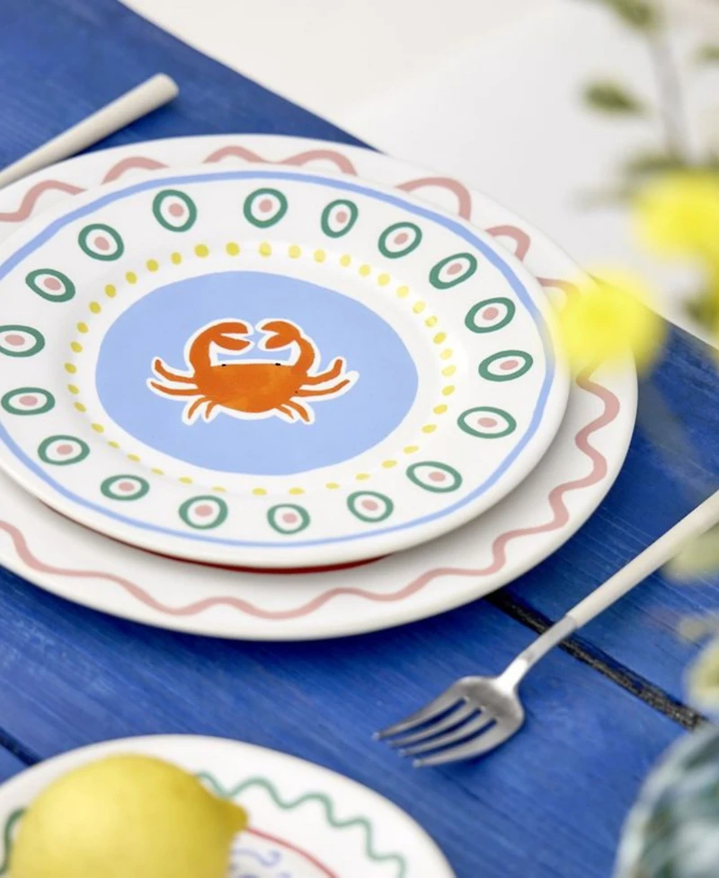 Costa Nova Summer Bliss Salad Plates, Set of 4