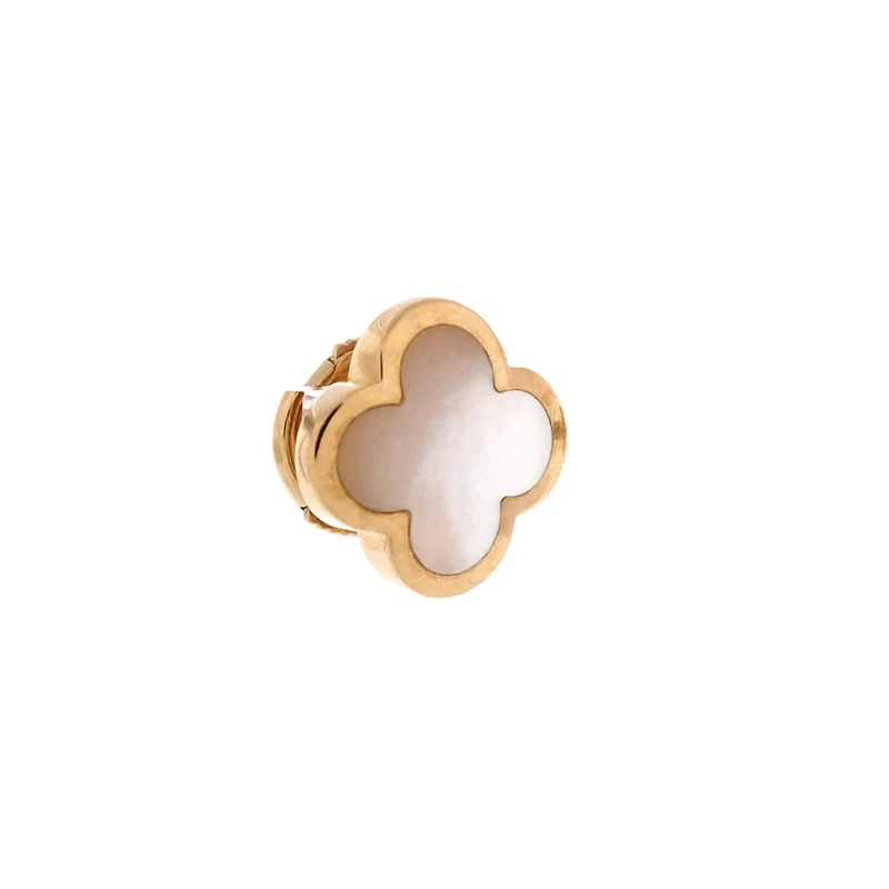 Pre-Owned Van Cleef & Arpels Pure Alhambra Stud Earrings