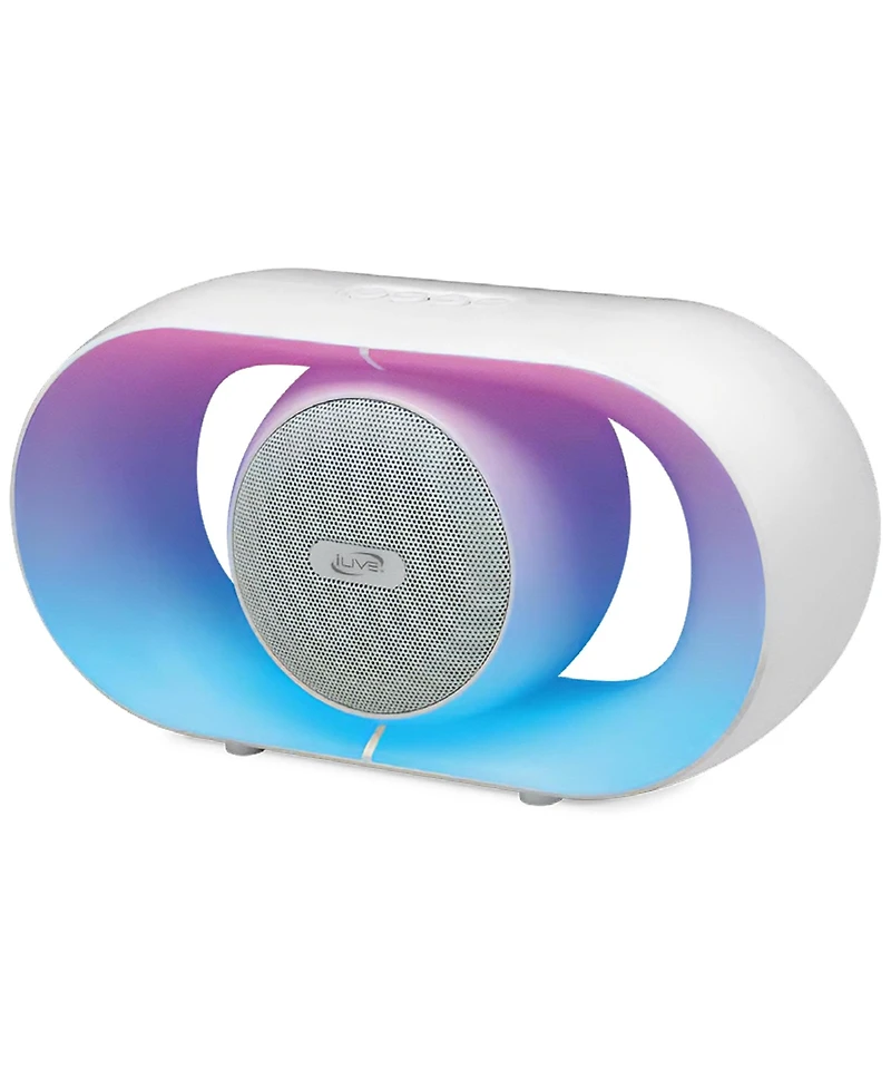 iLive Tunes plus Wireless Bluetooth Speaker with Color Changing LEDs, ISB275W