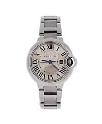 Pre-Owned Cartier Ballon Bleu de Cartier Automatic Watch in Stainless Steel 33mm