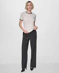 Dkny Women's Crewneck Short-Sleeve Top
