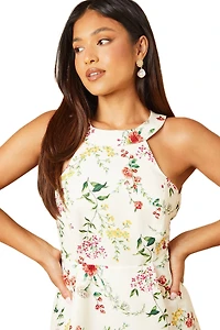 Oasis Women's Ottoman Twill Halter Midi Dress