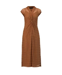 Ivonne Women's Long Knitted Off-Shoulder Dress