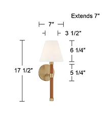 Possini Euro Design Possini Euro Aniline 17 1/2"H Soft and Faux Leather Wall Sconce