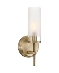 Possini Euro Design Domenico 12 1/2" High Satin Brass Wall Sconce
