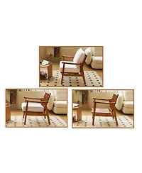 Streamdale Furniture Cozy Accent Chair with Solid Wood Frame