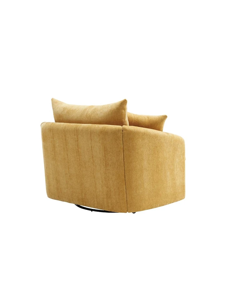 Streamdale Furniture Swivel Sofa Armchair with 3 Pillows