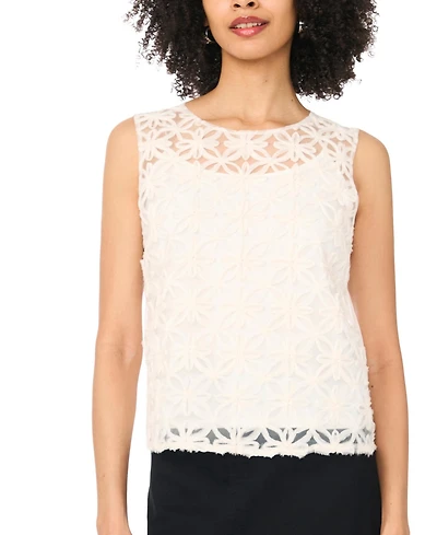 Vince Camuto Women's Sleeveless Crewneck Blouse