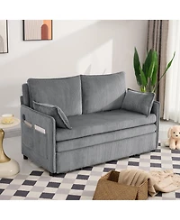 Streamdale Furniture 55" Convertible Sofa Bed with Usb Ports.