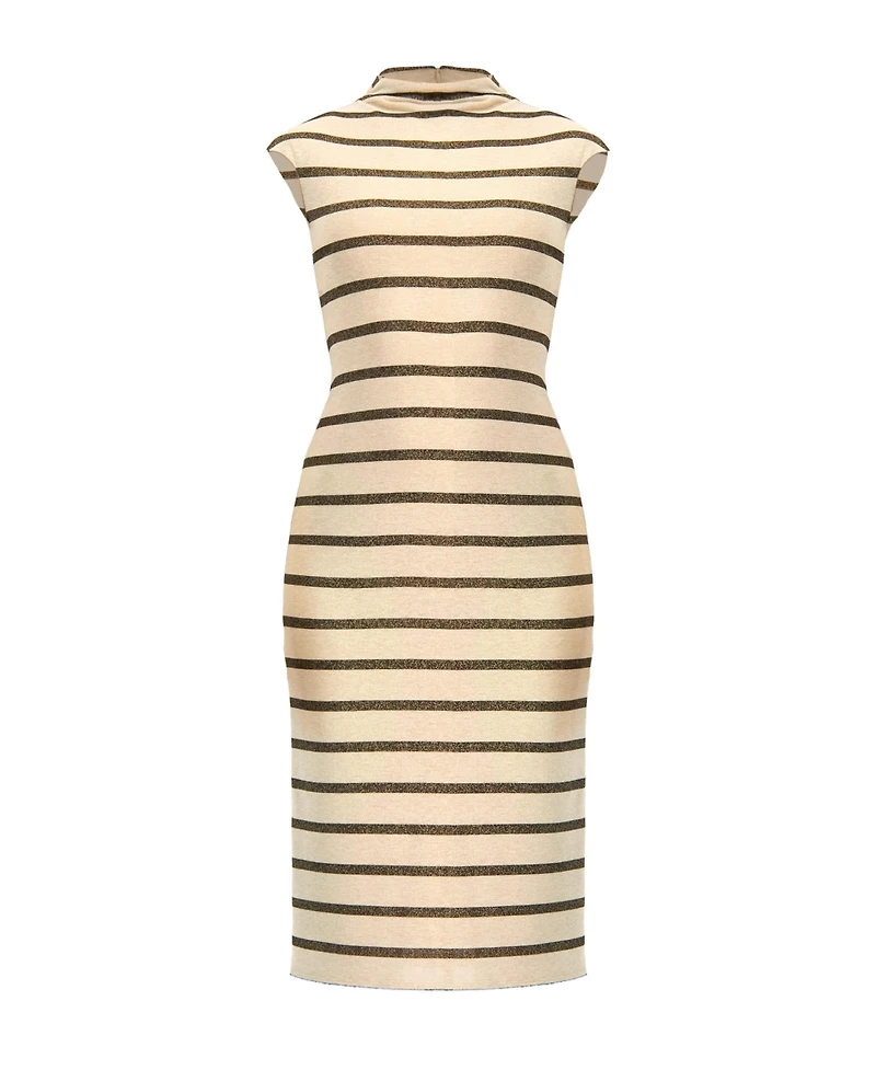 Ivonne Women's Striped Jersey Midi Dress