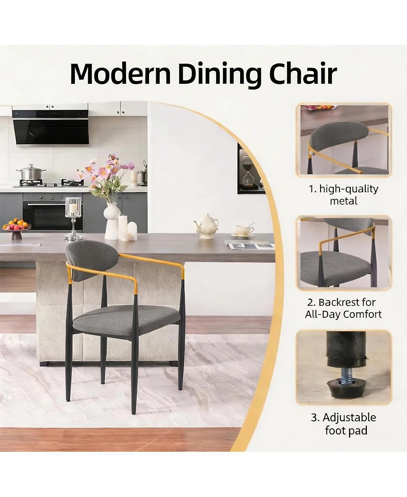 Streamdale Furniture Upholstered Dining Chairs (Set of 2)