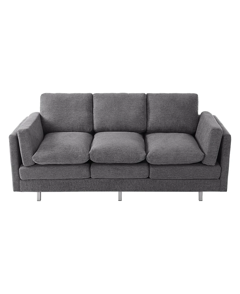 Streamdale Furniture Modern 3-seater Sofa 79.5" with Dual-layer Seat Cushions