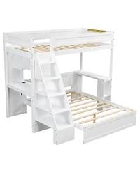 Streamdale Furniture Twin Xl Over with Desk and Usb