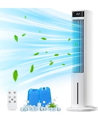 Antarctic Star 2-in-1 Evaporative Air Cooler and Tower Fan, Top-Fill with Remote