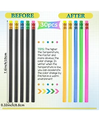 Gnuadz Color Changing Mood Pencil Eraser Wooden Heat Activated Thermochromic Student Gift Party Favor