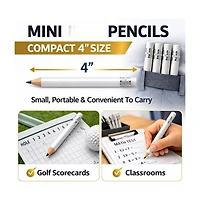 Gnuadz Pencils Mini Wood Eraser Sharpened Round Schools Wedding 100pcs