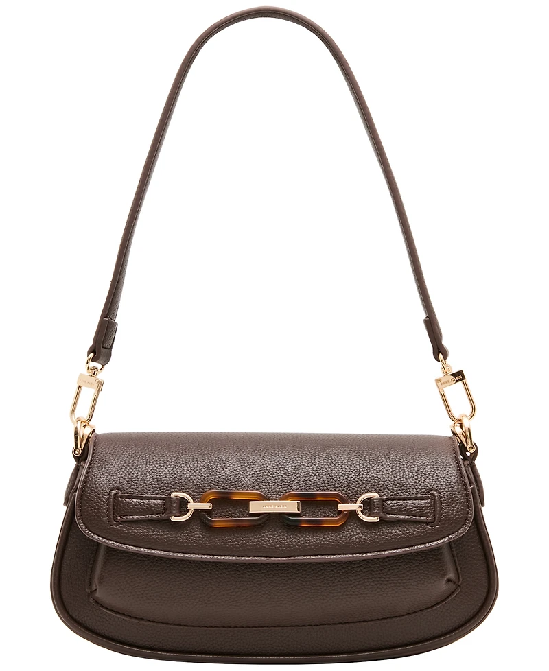 Anne Klein Convertible Flap Small Shoulder Handbag