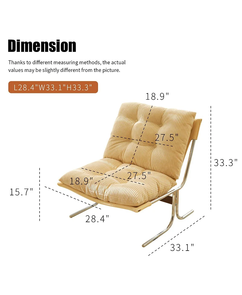 Streamdale Furniture Modern Accent Chair, Comfy Living Room Chair