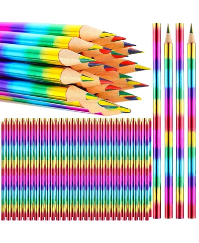 Gnuadz Pencils 4-in-1 Wooden Art Gifts 96-count