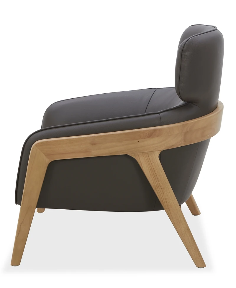 Cherin 32" Leather Upholstery Accent Chair