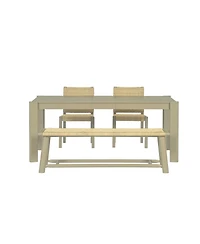 Streamdale Furniture Farmhouse Extendable Dining Set
