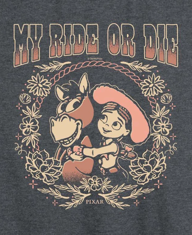 Hybrid Apparel Plus Size Toy Story 5 Ride or Die Jessie Bullseye Racerback Sleeveless Tank Top
