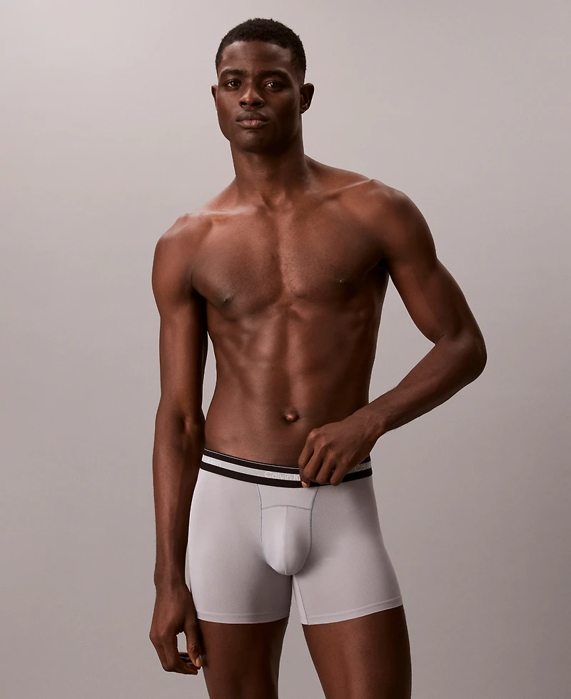 Calvin Klein Men's 3-Pack Icon Active Mesh Trunks Underwear