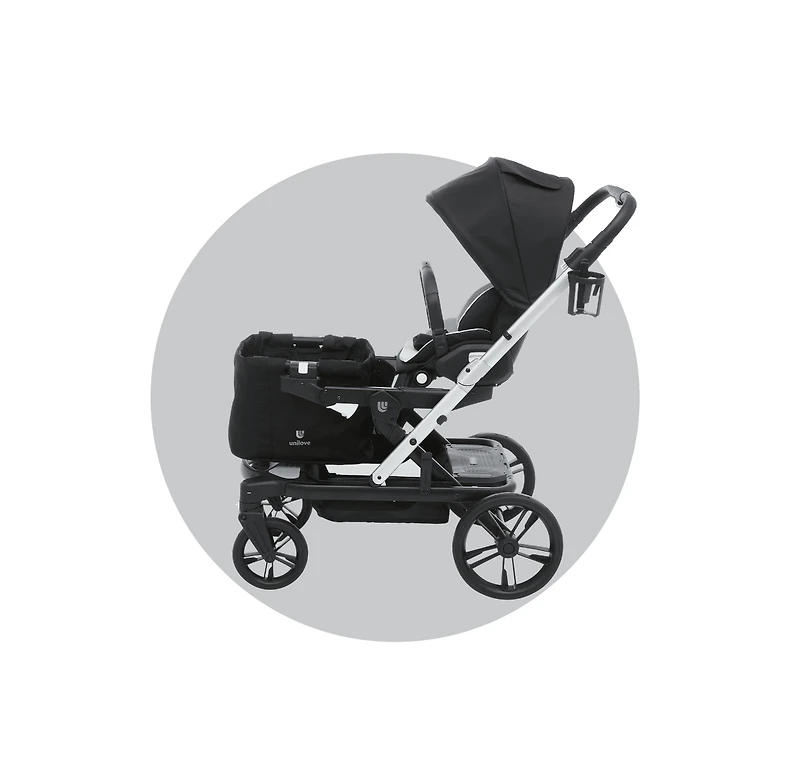 Unilove Kids Trio Trolly Wagon + Stroller seat + Stroller adapter + Shopping Basket + Cup Holder Bundle