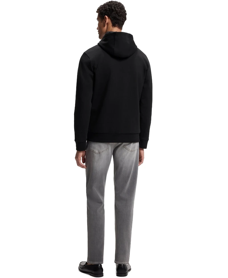 Boss by Hugo Men's Cotton-Blend Zip-Up Regular-Fit Hoodie
